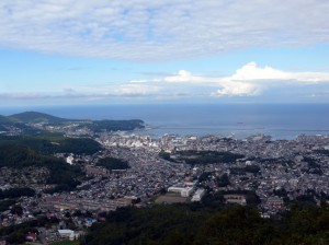 天狗山山頂からの景色