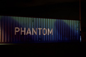 20150829社会実験コンテナカフェ〜Phantom〜プロジェクションマッピング その1