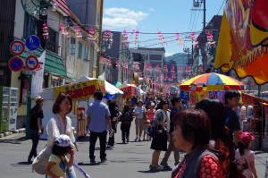 2015年龍宮神社例大祭 梁川商店街にて