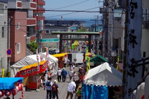 2015年龍宮神社例大祭 境内からの眺め