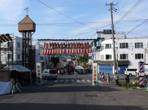 手宮銀座街の入り口